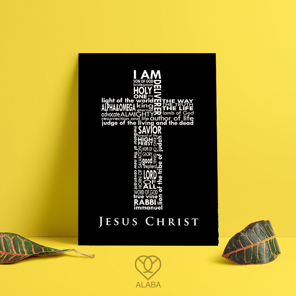 Póster Jesus Christ Cruz (Metálico)