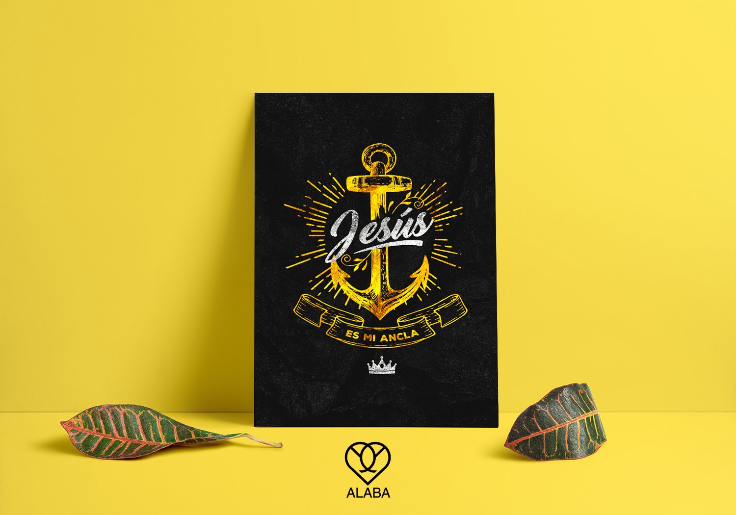 Póster Jesús es mi Ancla (Metálico)