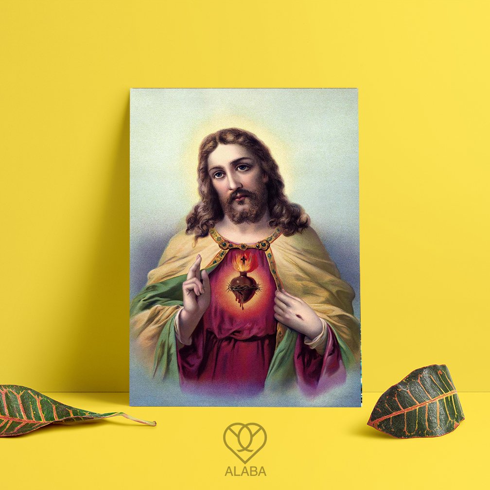 Póster Corazón de Jesus (Metálico)